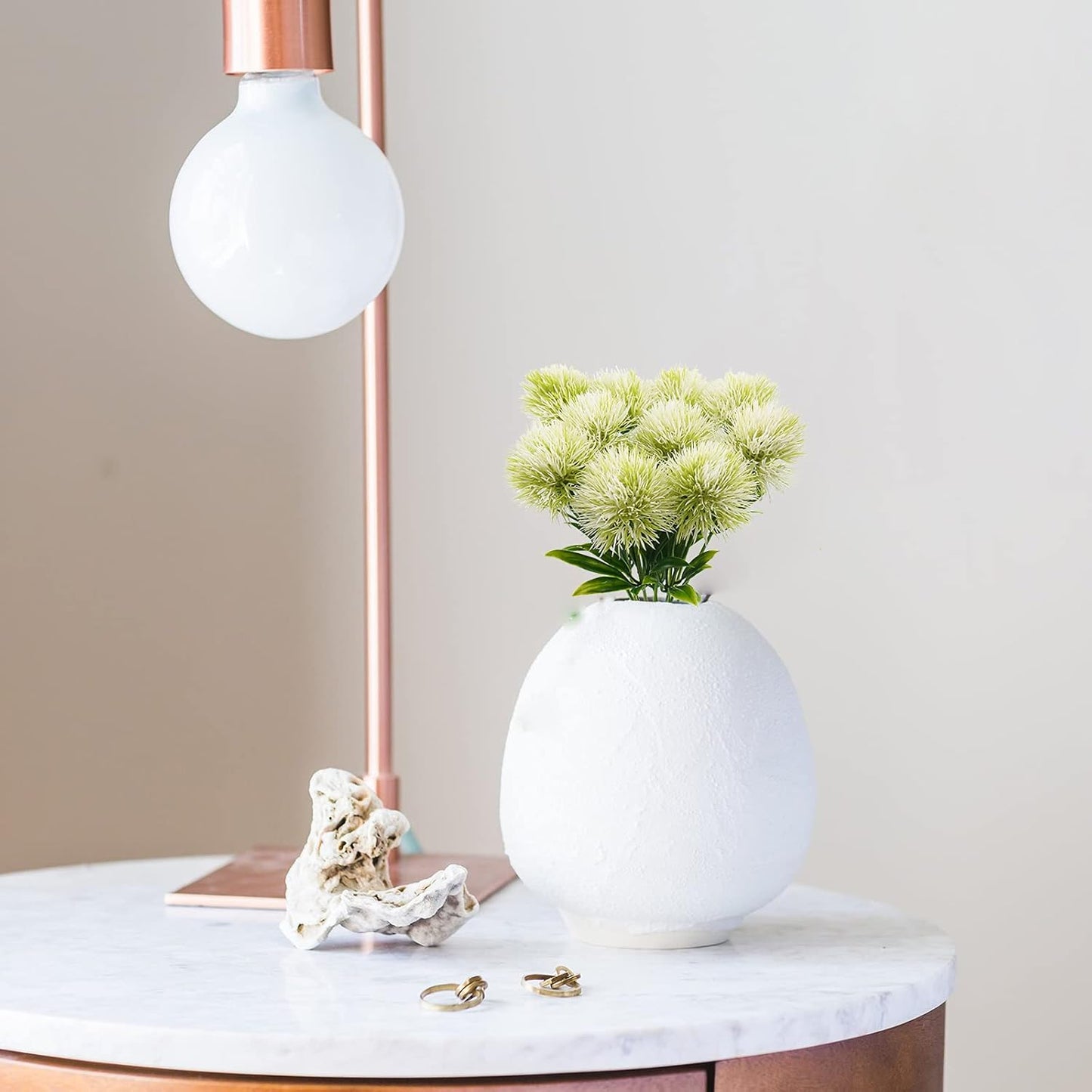 36Pcs Dandelion Artificial Flowers, Artificial Flowers for Decoration Fake Plants Bouquet Plastic Flowers for Home Decoration Wedding Decor Flower Arrangment Green