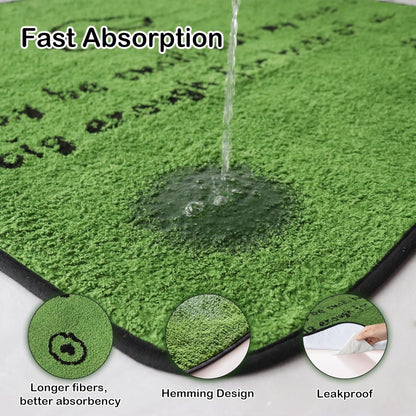 Reusable Dog Pee Pads, 2 Pack Super Absorbent & Leakproof Washable Puppy Pads with Soft Green Top Layer, for Potty Training, Crates, Couch, Car Seats & Pet Beds, 18"x24"