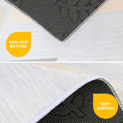 Guinea Pig Cage Liner - Washable Bunny Playpen Mat - Soft Reusable Rabbit Bedding - Non-Slip Rug for Small Animals, Kittens & Puppies (47"x31")