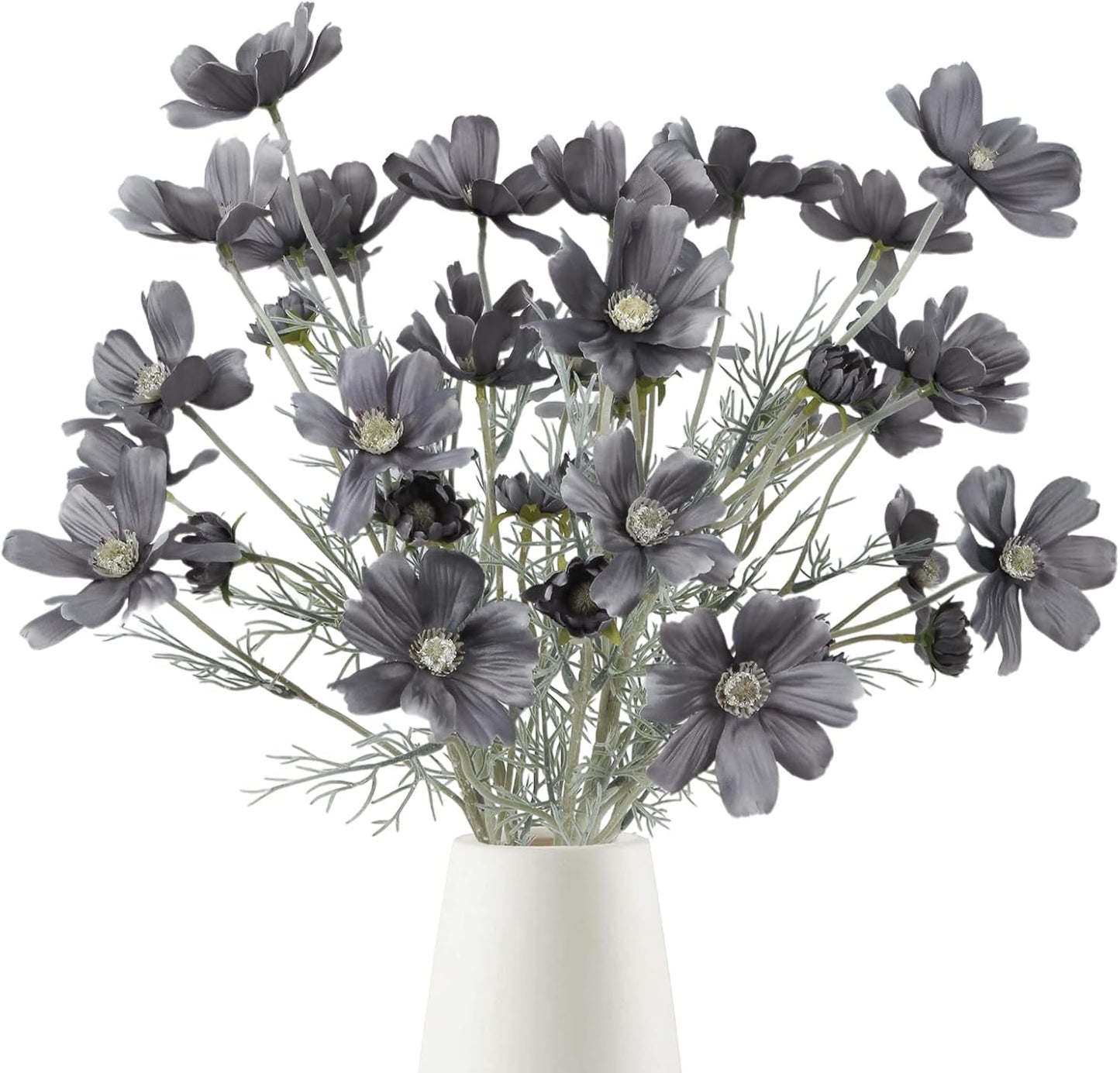 Cosmos Silk Flowers,6PCS Daisy Flowers Artificial 24'' Artificial Wildflower Fake Flowers with Stems for Wedding Party Kitchens Home Decoration(Peach Coral)