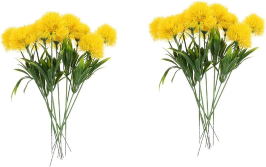 20 Pcs Faux Dandelion Flowers Artificial Dandelion Stems for Wedding Home Party Table Centerpieces Decoration 9.84X2.75X1.37 Inch