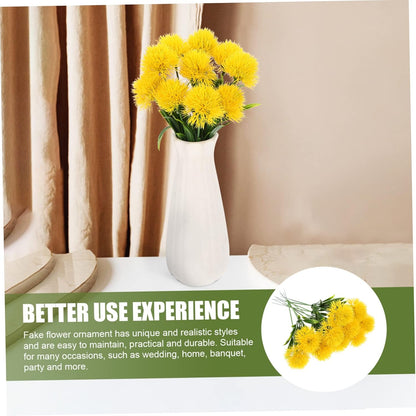 20 Pcs Faux Dandelion Flowers Artificial Dandelion Stems for Wedding Home Party Table Centerpieces Decoration 9.84X2.75X1.37 Inch