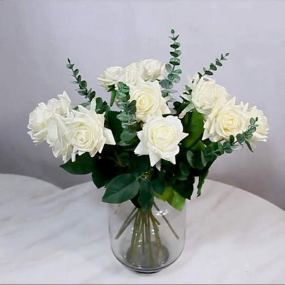 5 Pcs Artificial Eucalyptus Leaves Faux Eucalyptus Stems
