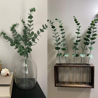 5 Pcs Artificial Eucalyptus Leaves Faux Eucalyptus Stems