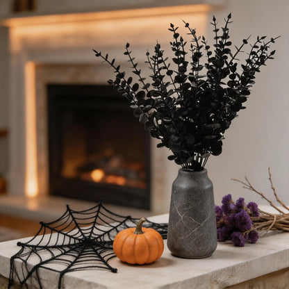 5 Pcs Artificial Eucalyptus Leaves Faux Eucalyptus Stems