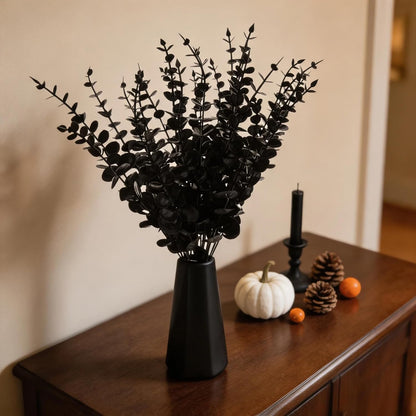 5 Pcs Artificial Eucalyptus Leaves Faux Eucalyptus Stems