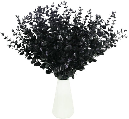 5 Pcs Artificial Eucalyptus Leaves Faux Eucalyptus Stems