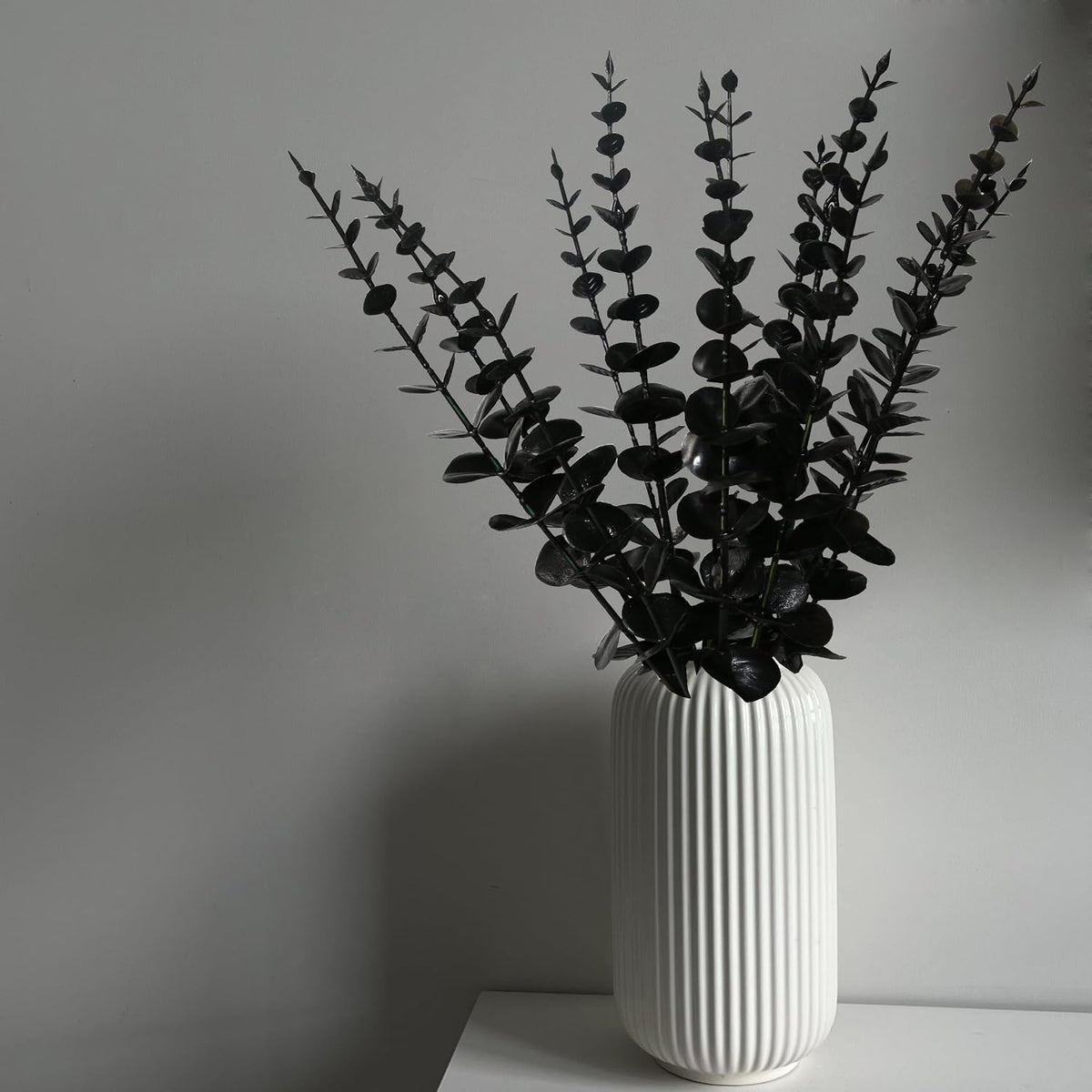 5 Pcs Artificial Eucalyptus Leaves Faux Eucalyptus Stems