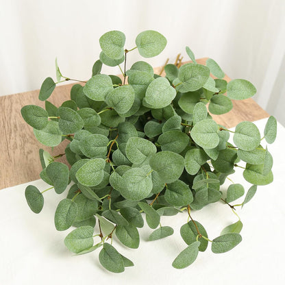 6Pcs Artificial Eucalyptus Stems Greenery Stems 24" Tall Fake Plants Decor Faux Floral Stems for Vase Home Party Wedding Decorations