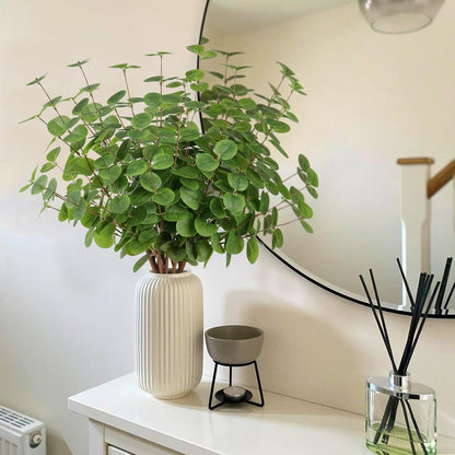 6Pcs Artificial Eucalyptus Stems Greenery Stems 24" Tall Fake Plants Decor Faux Floral Stems for Vase Home Party Wedding Decorations