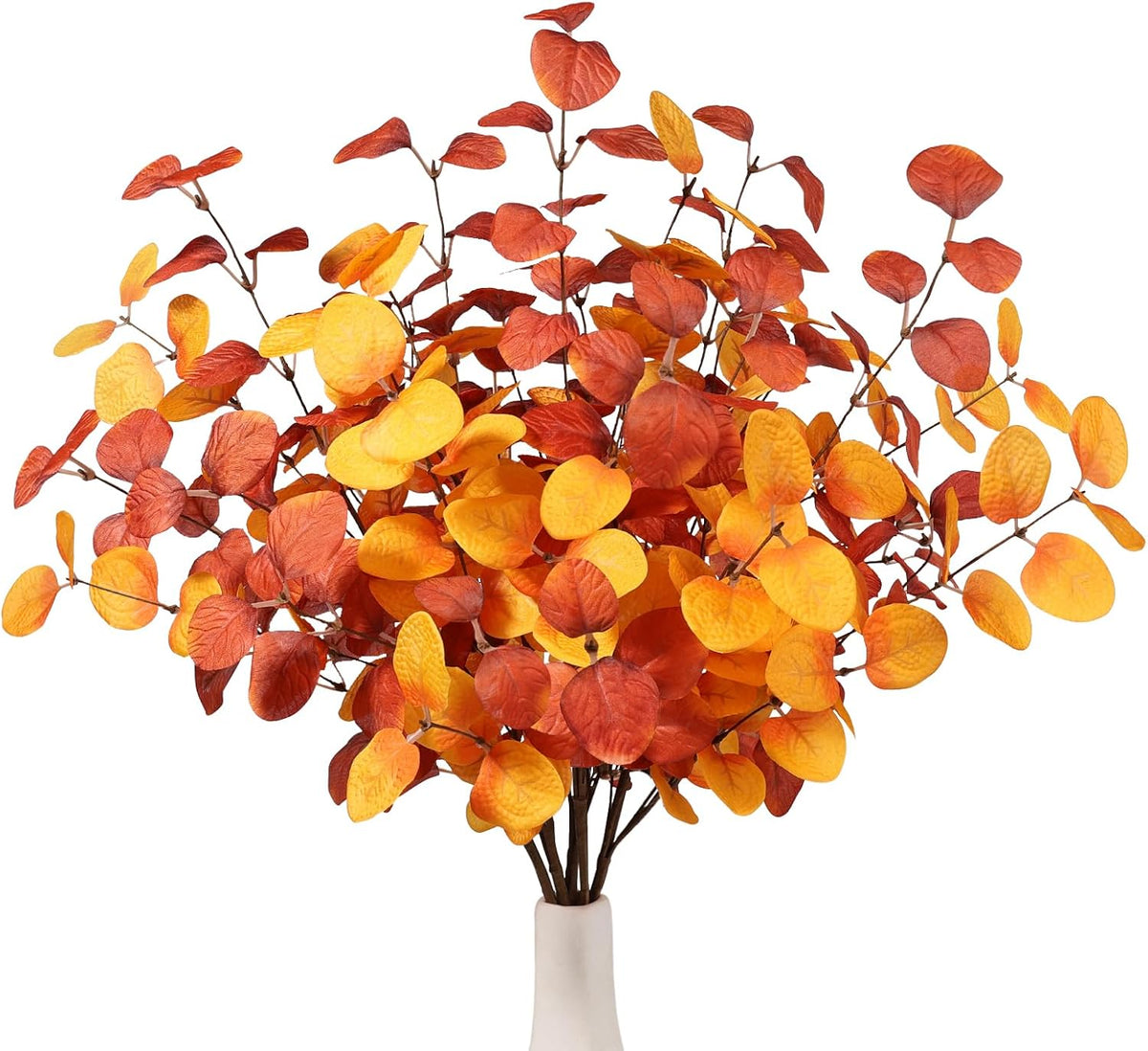 6Pcs Artificial Eucalyptus Stems Greenery Stems 24" Tall Fake Plants Decor Faux Floral Stems for Vase Home Party Wedding Decorations