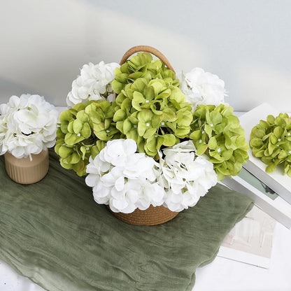 Red Hydrangea Artificial Flowers Silk Hydrangeas Bulk 104 PCS | Faux Hydrangea Flowers with Stems for Wedding Centerpieces FLoral Arrangement DIY Bouquets Home Baby Shower Party Decor