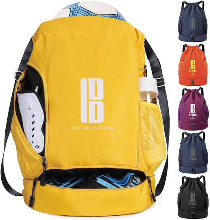 Youth Soccer Bags Boys Girls Backpack for Soccer Basketball Volleyball & Football with Ball Compartment