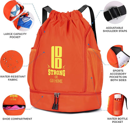 Youth Soccer Bags Boys Girls Backpack for Soccer Basketball Volleyball & Football with Ball Compartment