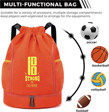 Youth Soccer Bags Boys Girls Backpack for Soccer Basketball Volleyball & Football with Ball Compartment