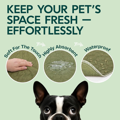 Dog Grass Pad with Tray 23”x35” – Soft-Touch Artificial Grass Pad for Dogs Potty with Pee Pads Washable & Puppy Porch Potty Tray – Dog Litter Box Indoor & Outdoor, Pet Turf for Puppy Toilet Training