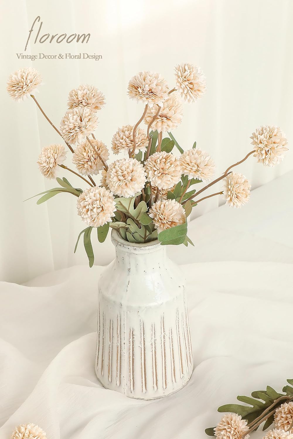 5pcs Coral Pink Faux Silk Mums Artificial Flowers, Bulk Fake Small Mini Chrysanthemums with Stems for DIY Wedding Centerpieces Floral Arrangements Vase Fillers Home Decorations