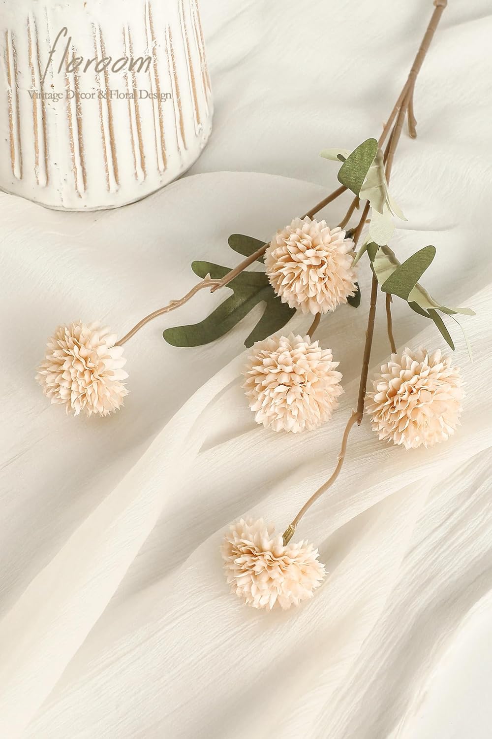 5pcs Coral Pink Faux Silk Mums Artificial Flowers, Bulk Fake Small Mini Chrysanthemums with Stems for DIY Wedding Centerpieces Floral Arrangements Vase Fillers Home Decorations