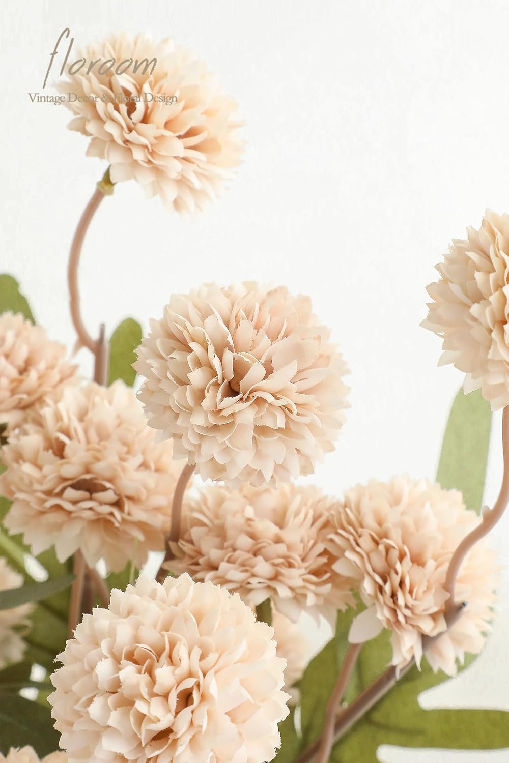5pcs Coral Pink Faux Silk Mums Artificial Flowers, Bulk Fake Small Mini Chrysanthemums with Stems for DIY Wedding Centerpieces Floral Arrangements Vase Fillers Home Decorations