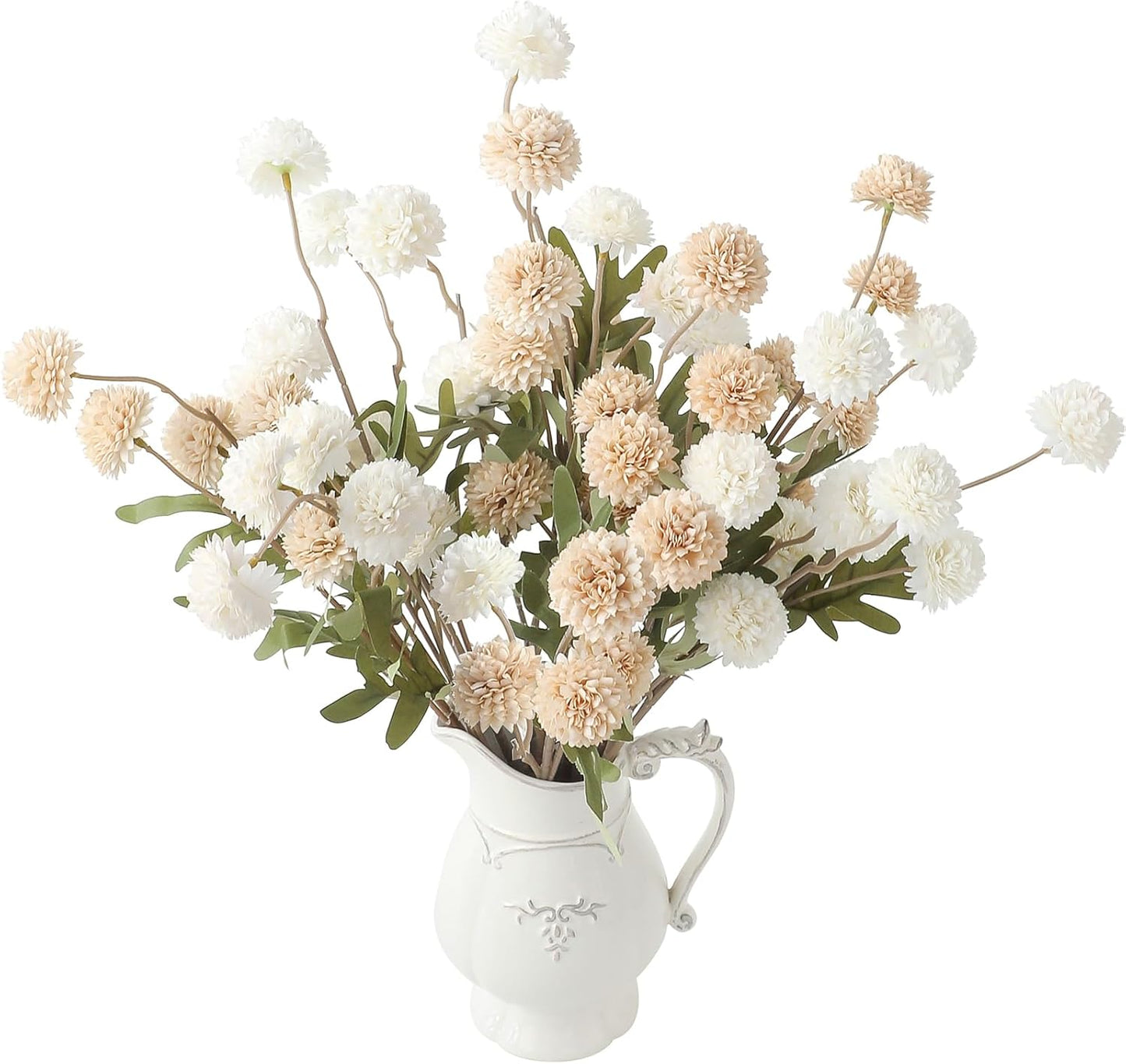 5pcs Coral Pink Faux Silk Mums Artificial Flowers, Bulk Fake Small Mini Chrysanthemums with Stems for DIY Wedding Centerpieces Floral Arrangements Vase Fillers Home Decorations