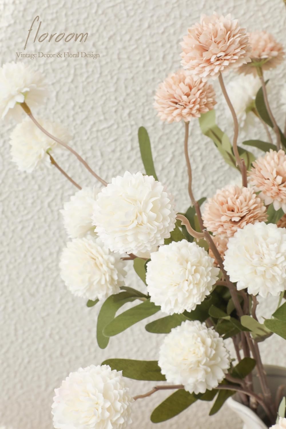 5pcs Coral Pink Faux Silk Mums Artificial Flowers, Bulk Fake Small Mini Chrysanthemums with Stems for DIY Wedding Centerpieces Floral Arrangements Vase Fillers Home Decorations