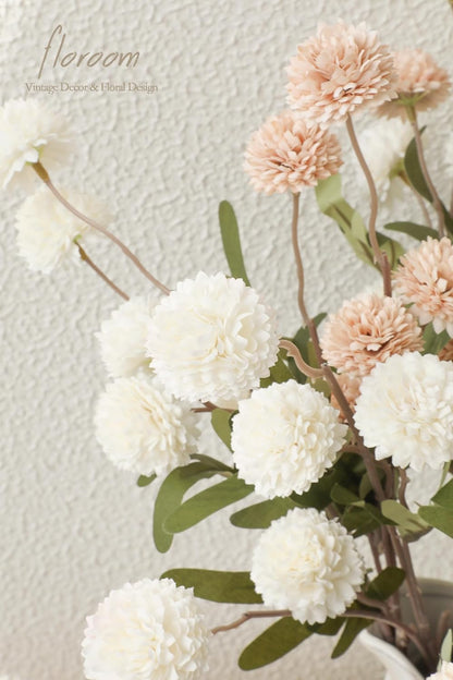 5pcs Coral Pink Faux Silk Mums Artificial Flowers, Bulk Fake Small Mini Chrysanthemums with Stems for DIY Wedding Centerpieces Floral Arrangements Vase Fillers Home Decorations