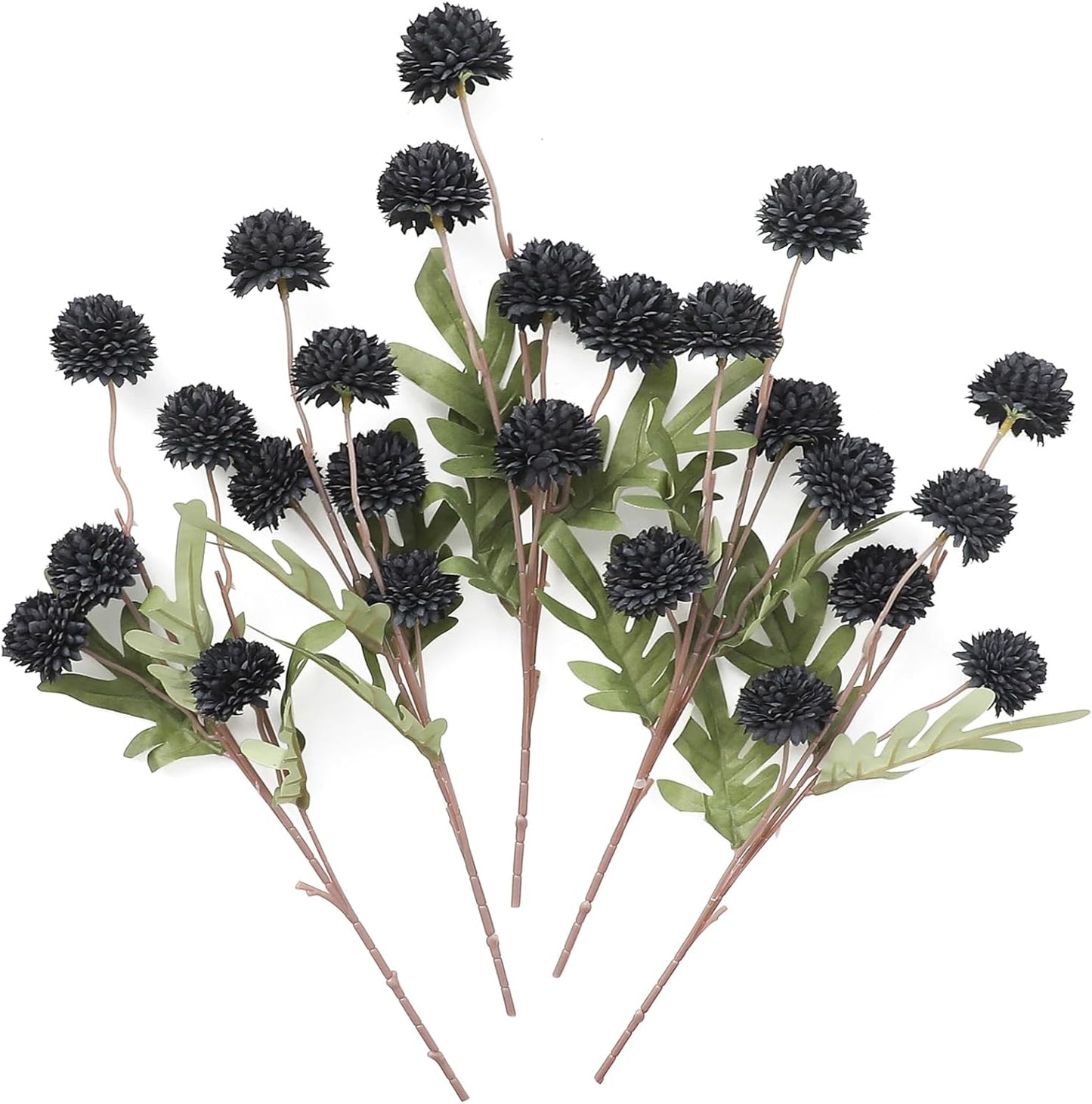 5pcs Coral Pink Faux Silk Mums Artificial Flowers, Bulk Fake Small Mini Chrysanthemums with Stems for DIY Wedding Centerpieces Floral Arrangements Vase Fillers Home Decorations