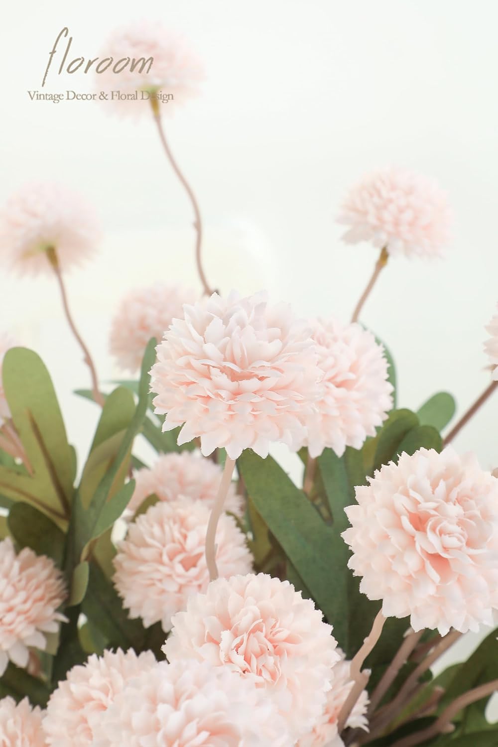 5pcs Coral Pink Faux Silk Mums Artificial Flowers, Bulk Fake Small Mini Chrysanthemums with Stems for DIY Wedding Centerpieces Floral Arrangements Vase Fillers Home Decorations