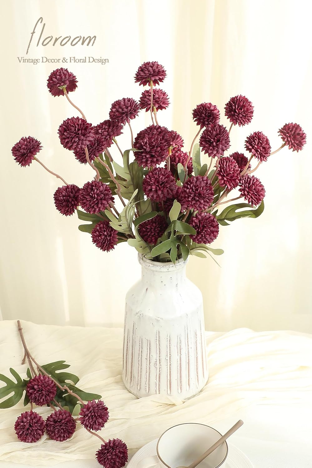 5pcs Coral Pink Faux Silk Mums Artificial Flowers, Bulk Fake Small Mini Chrysanthemums with Stems for DIY Wedding Centerpieces Floral Arrangements Vase Fillers Home Decorations