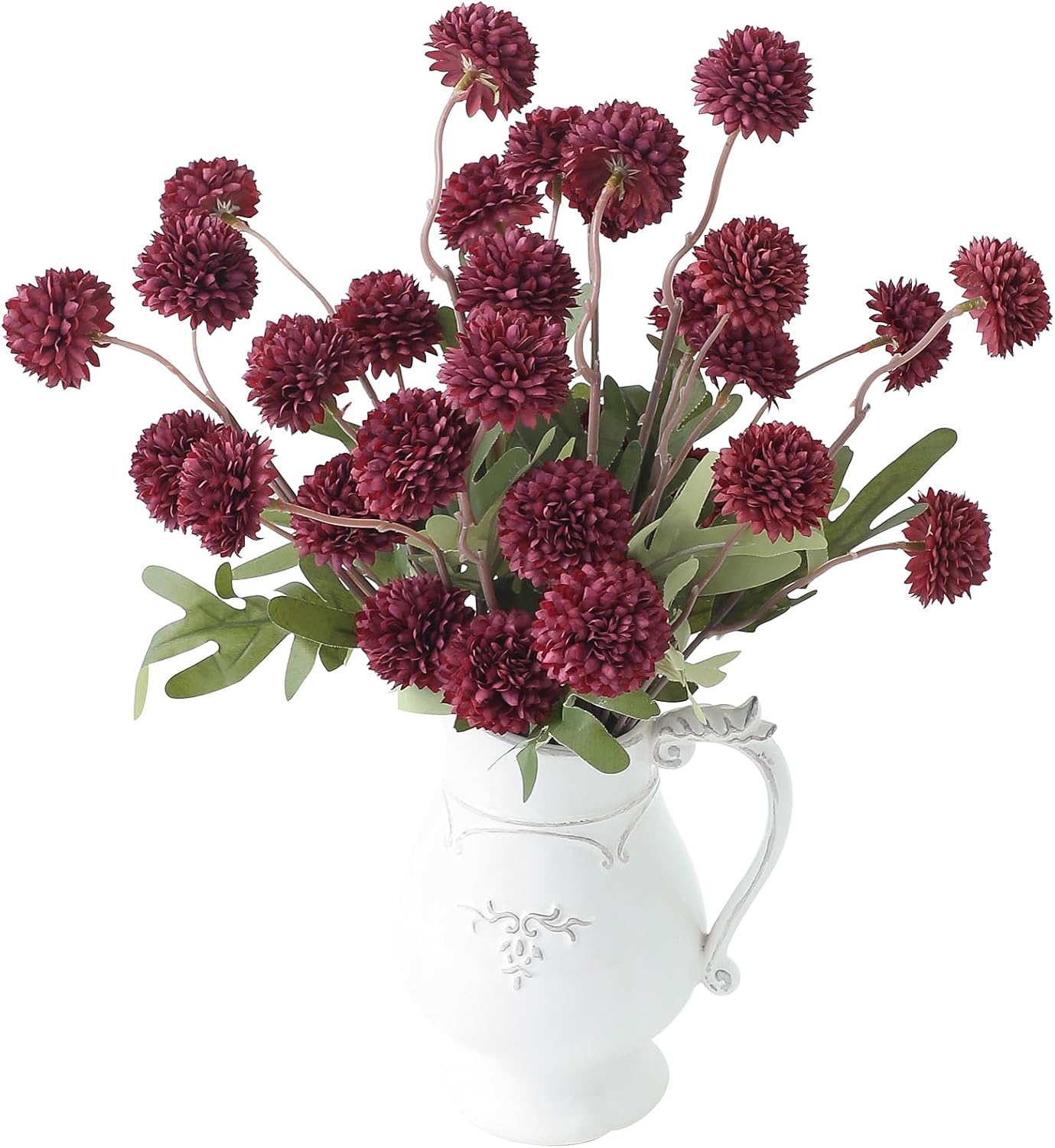 5pcs Coral Pink Faux Silk Mums Artificial Flowers, Bulk Fake Small Mini Chrysanthemums with Stems for DIY Wedding Centerpieces Floral Arrangements Vase Fillers Home Decorations