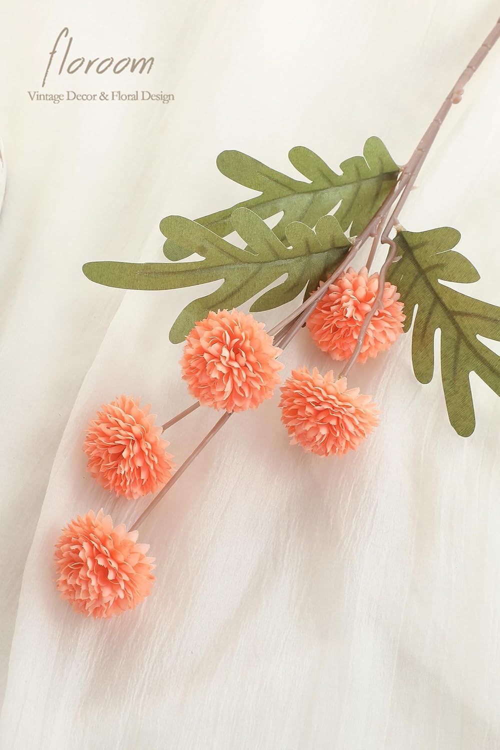 5pcs Coral Pink Faux Silk Mums Artificial Flowers, Bulk Fake Small Mini Chrysanthemums with Stems for DIY Wedding Centerpieces Floral Arrangements Vase Fillers Home Decorations