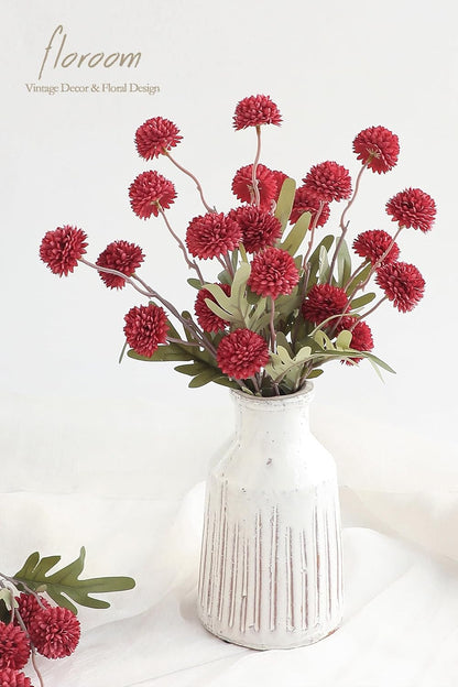 5pcs Coral Pink Faux Silk Mums Artificial Flowers, Bulk Fake Small Mini Chrysanthemums with Stems for DIY Wedding Centerpieces Floral Arrangements Vase Fillers Home Decorations