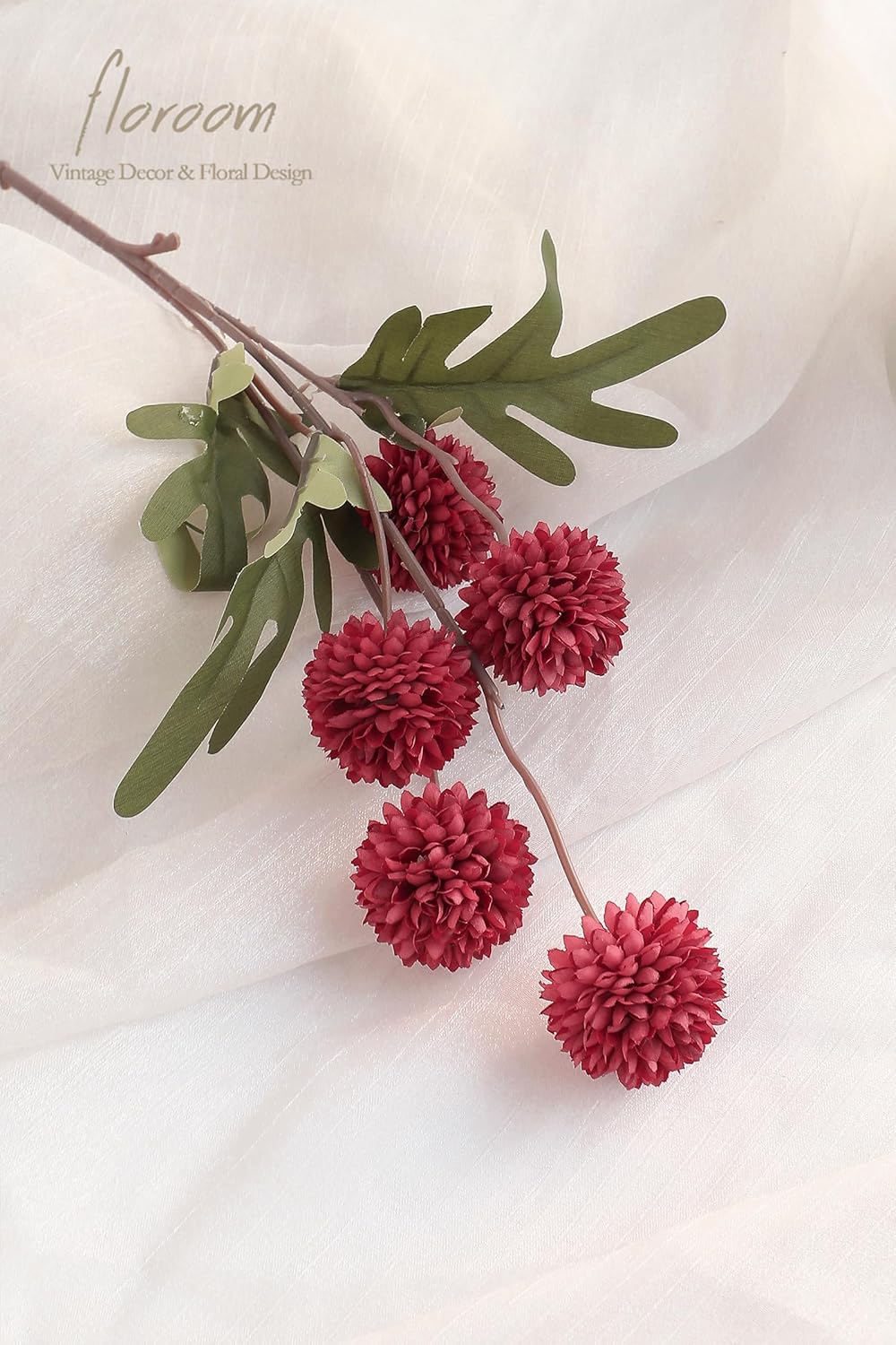 5pcs Coral Pink Faux Silk Mums Artificial Flowers, Bulk Fake Small Mini Chrysanthemums with Stems for DIY Wedding Centerpieces Floral Arrangements Vase Fillers Home Decorations