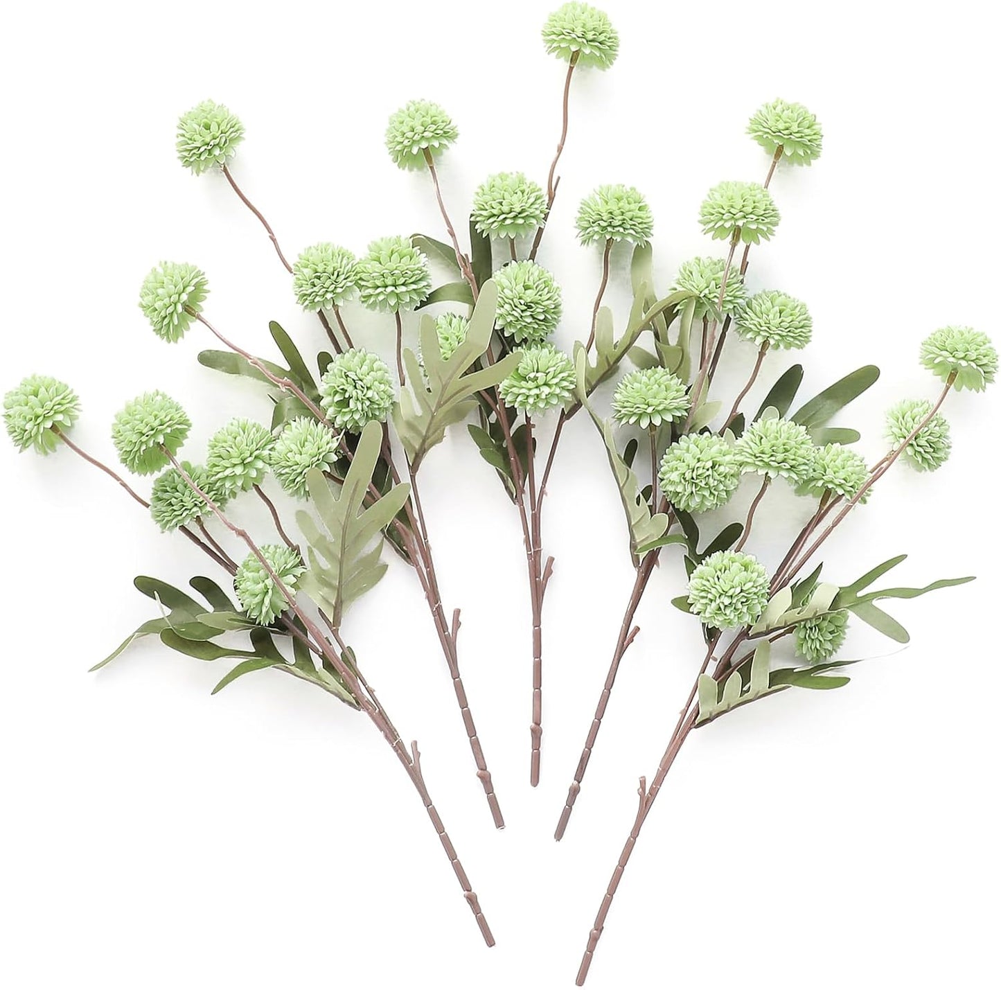 5pcs Coral Pink Faux Silk Mums Artificial Flowers, Bulk Fake Small Mini Chrysanthemums with Stems for DIY Wedding Centerpieces Floral Arrangements Vase Fillers Home Decorations