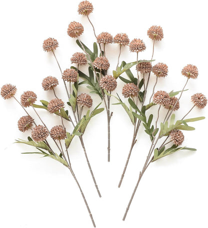 5pcs Coral Pink Faux Silk Mums Artificial Flowers, Bulk Fake Small Mini Chrysanthemums with Stems for DIY Wedding Centerpieces Floral Arrangements Vase Fillers Home Decorations