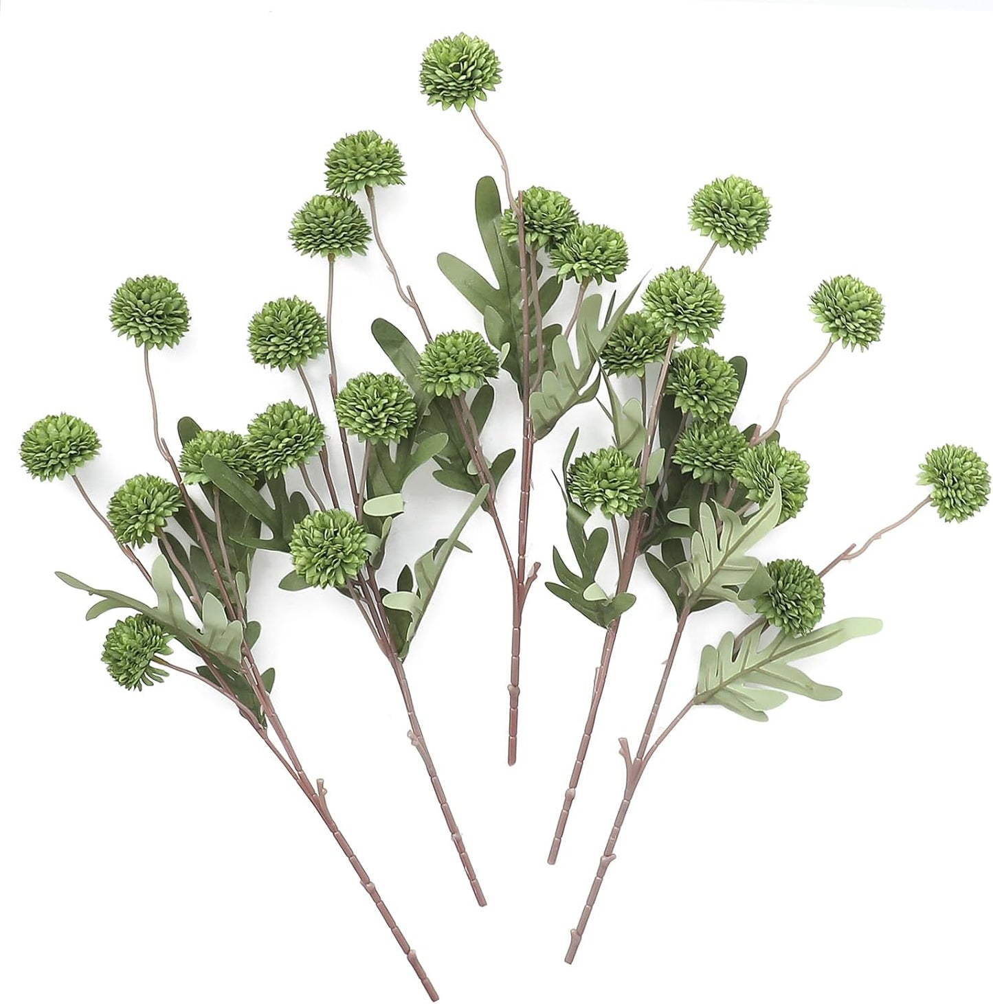 5pcs Coral Pink Faux Silk Mums Artificial Flowers, Bulk Fake Small Mini Chrysanthemums with Stems for DIY Wedding Centerpieces Floral Arrangements Vase Fillers Home Decorations