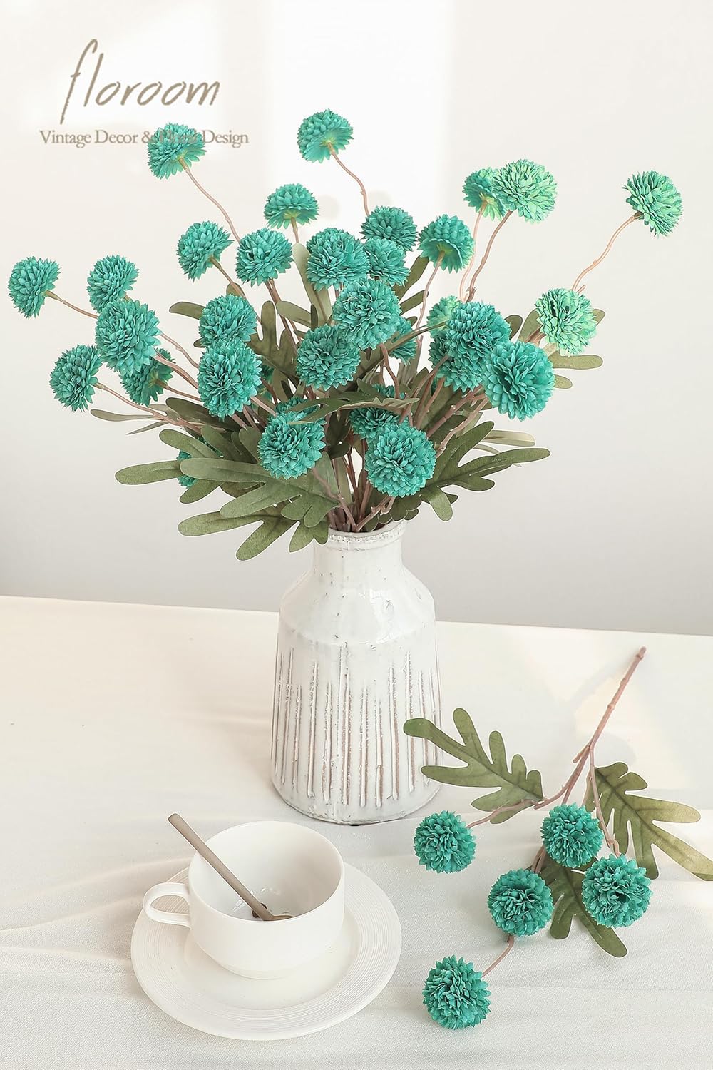 5pcs Coral Pink Faux Silk Mums Artificial Flowers, Bulk Fake Small Mini Chrysanthemums with Stems for DIY Wedding Centerpieces Floral Arrangements Vase Fillers Home Decorations