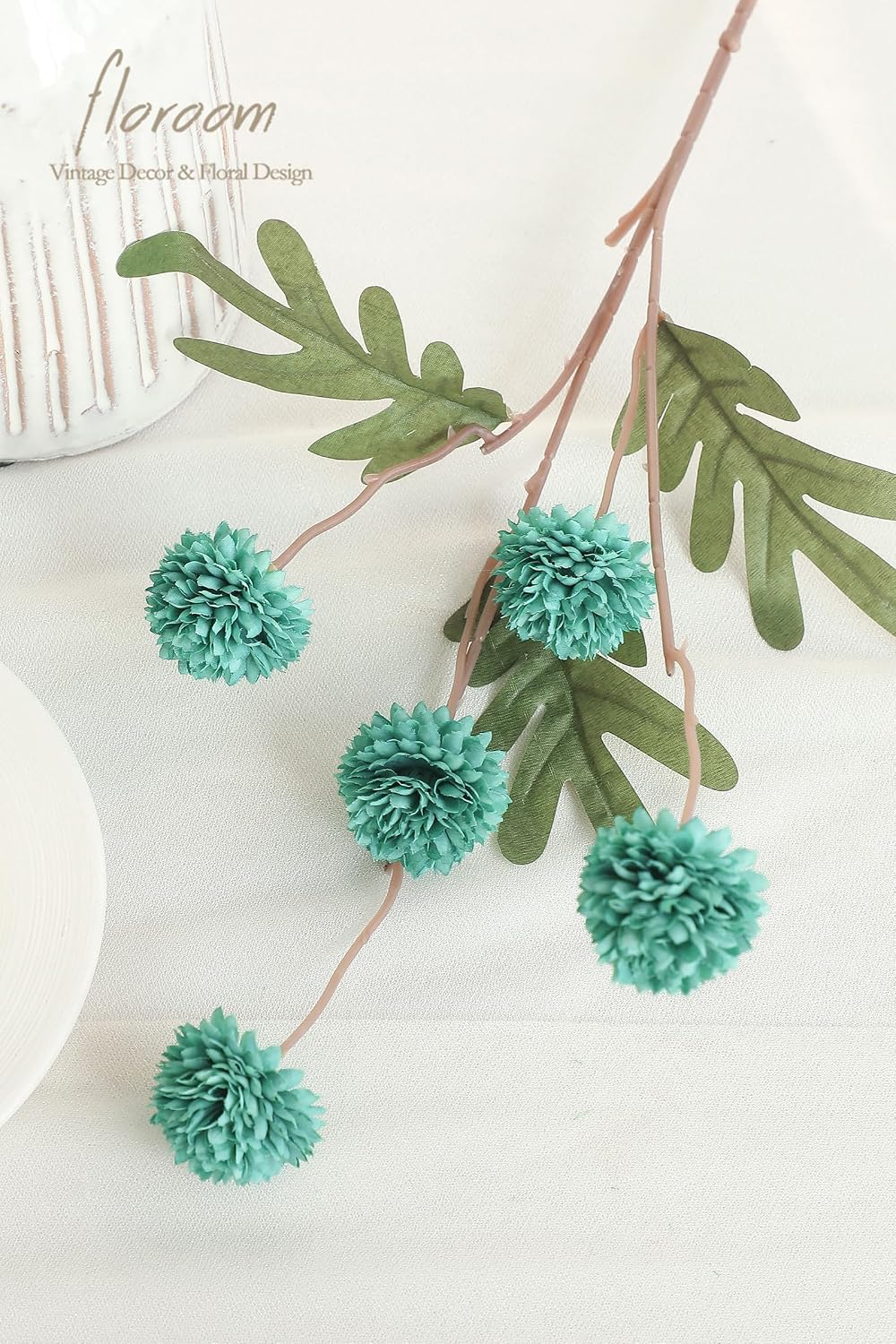 5pcs Coral Pink Faux Silk Mums Artificial Flowers, Bulk Fake Small Mini Chrysanthemums with Stems for DIY Wedding Centerpieces Floral Arrangements Vase Fillers Home Decorations