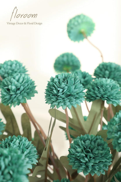 5pcs Coral Pink Faux Silk Mums Artificial Flowers, Bulk Fake Small Mini Chrysanthemums with Stems for DIY Wedding Centerpieces Floral Arrangements Vase Fillers Home Decorations