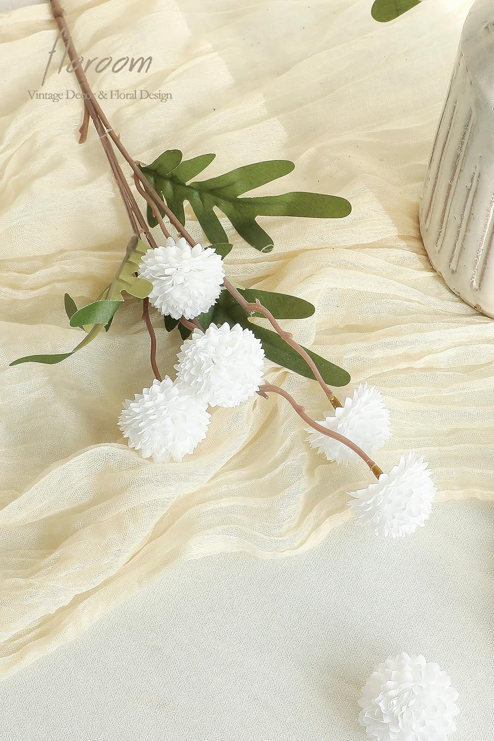 5pcs Coral Pink Faux Silk Mums Artificial Flowers, Bulk Fake Small Mini Chrysanthemums with Stems for DIY Wedding Centerpieces Floral Arrangements Vase Fillers Home Decorations