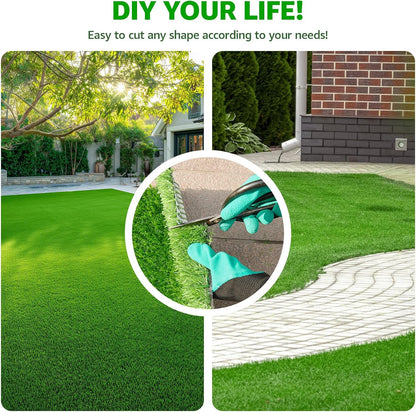 Artificial Turf Grass Outdoor Indoor 3x5ft, Synthetic Fake Grass for Dogs