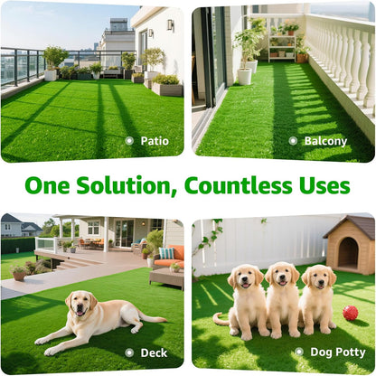Artificial Turf Grass Outdoor Indoor 3x5ft, Synthetic Fake Grass for Dogs