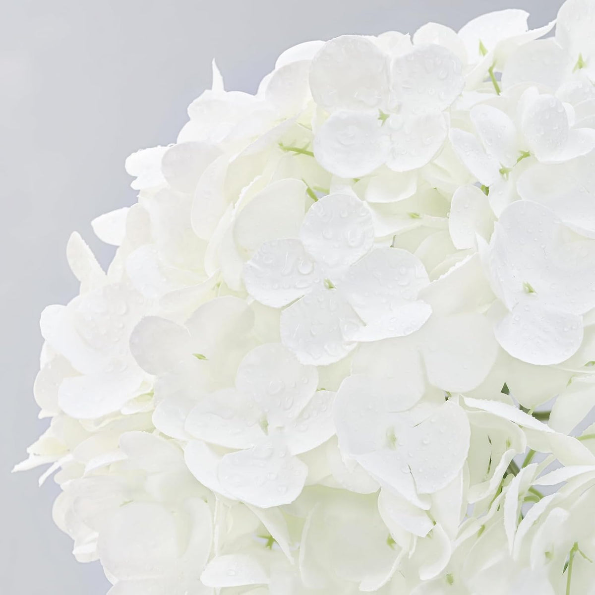 21in Hydrangea Artificial Flowers, Latex Real Touch Hydrangeas (Blue) | Lifelike Large Hydrangea Flowers Long Stem Fake Hydrangeas for Home Decor Party Arrangements Wedding Bouquets Centerpieces