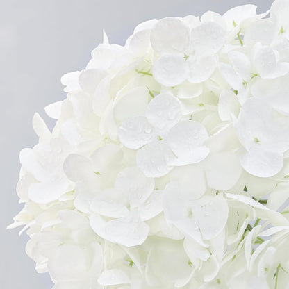 21in Hydrangea Artificial Flowers, Latex Real Touch Hydrangeas (Blue) | Lifelike Large Hydrangea Flowers Long Stem Fake Hydrangeas for Home Decor Party Arrangements Wedding Bouquets Centerpieces