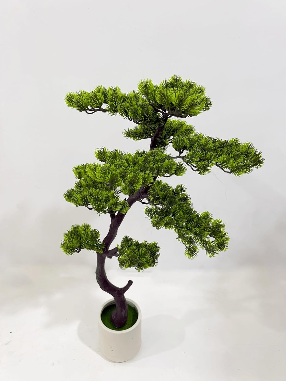 6FT Artificial Bonsai Tree in Pot – Large Realistic Cedar Tree Faux Pine Plant for Home & Office Decor, Hotel Lobby Entryway Greenery