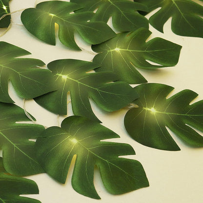 Artificial Large Palm Leaves Tree Plants 29in UV Resistant Greenery | Faux Tropical Monstera Turtle Leaf for Indoor Outdoor Home Garden Hawaiian Luau Jungle Beach Party Spring Summer Decoration