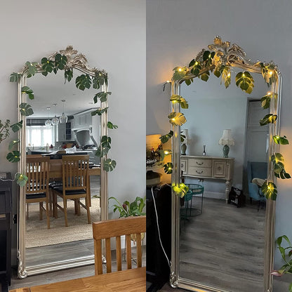 Artificial Large Palm Leaves Tree Plants 29in UV Resistant Greenery | Faux Tropical Monstera Turtle Leaf for Indoor Outdoor Home Garden Hawaiian Luau Jungle Beach Party Spring Summer Decoration