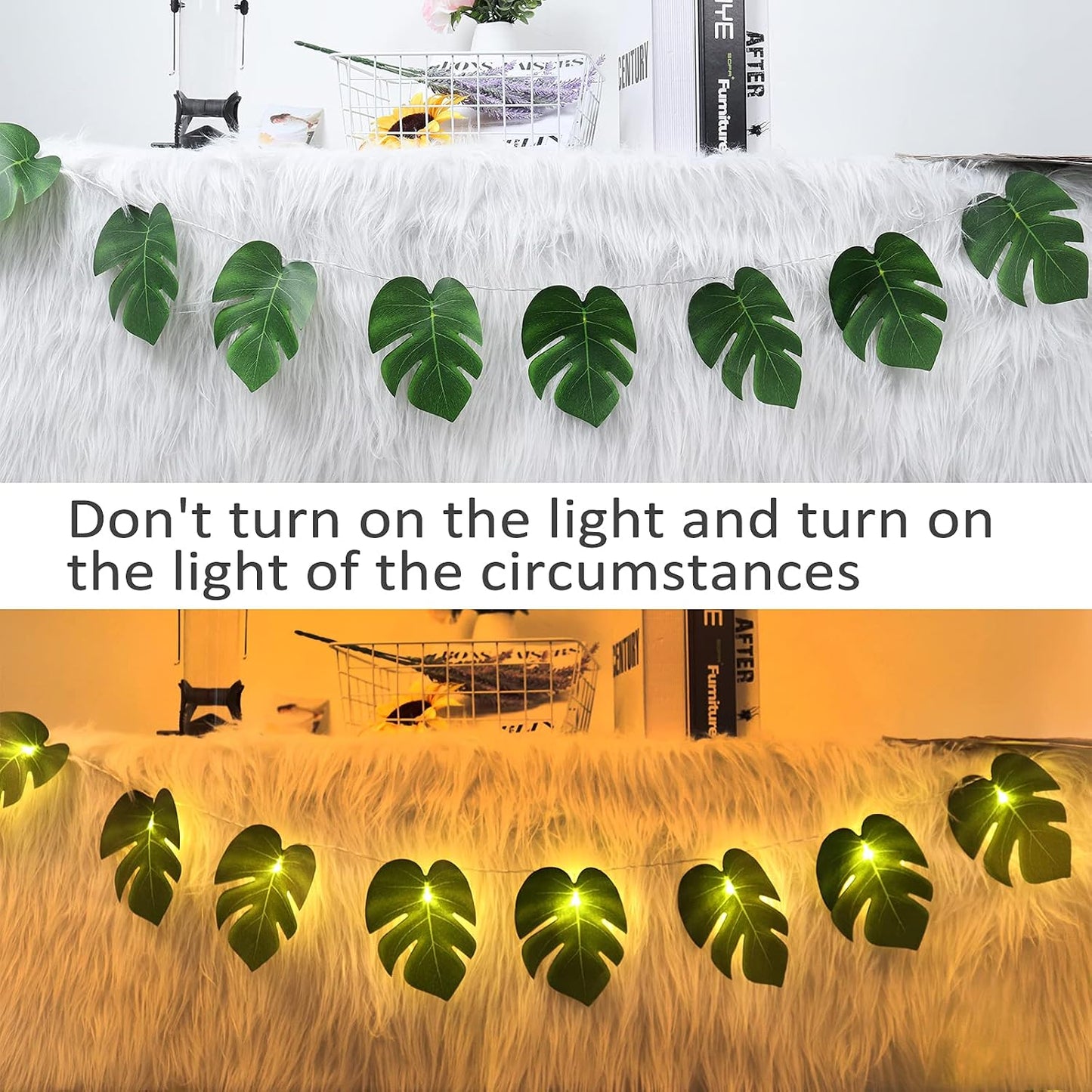 Artificial Large Palm Leaves Tree Plants 29in UV Resistant Greenery | Faux Tropical Monstera Turtle Leaf for Indoor Outdoor Home Garden Hawaiian Luau Jungle Beach Party Spring Summer Decoration