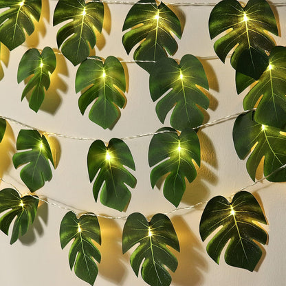 Artificial Large Palm Leaves Tree Plants 29in UV Resistant Greenery | Faux Tropical Monstera Turtle Leaf for Indoor Outdoor Home Garden Hawaiian Luau Jungle Beach Party Spring Summer Decoration