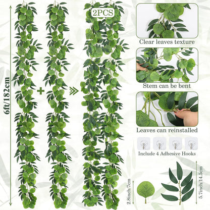 Artificial Large Palm Leaves Tree Plants 29in UV Resistant Greenery | Faux Tropical Monstera Turtle Leaf for Indoor Outdoor Home Garden Hawaiian Luau Jungle Beach Party Spring Summer Decoration